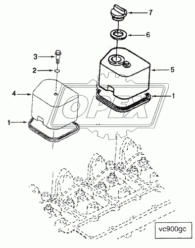 VC9013-03 Колпак клапанного механизма